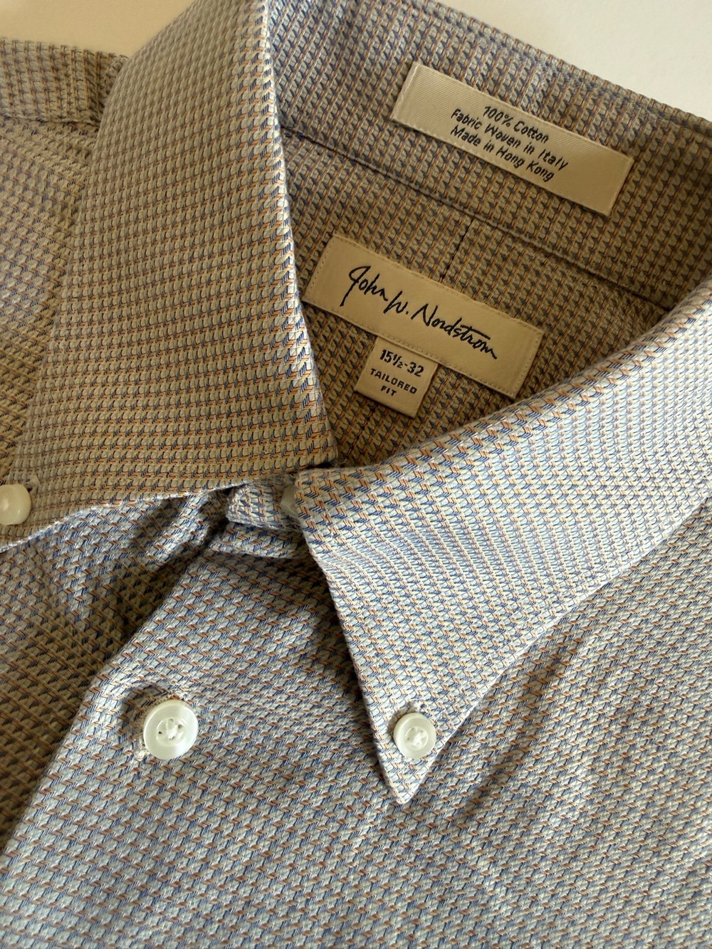 John W. Nordstrom Men’s Tailored Fit Dress Shirt – 15½ x 32 – Italian cotton